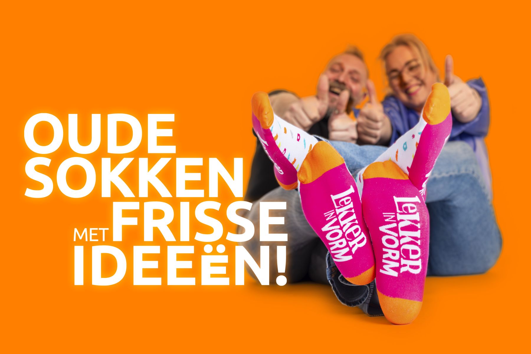 jubileumcampagne: oude sokken met frisse ideeën